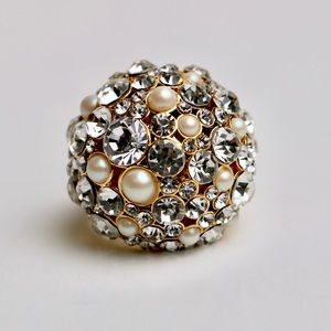 Kate Spade Pearl Cocktail Ring 7